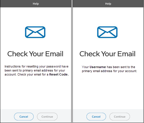 Image of Check Your Email screens