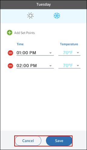 Image of thermostat confirm schedule