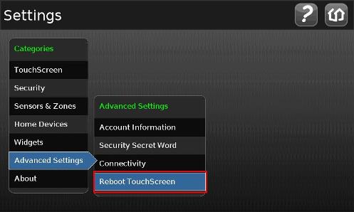 Reboot Touchscreen