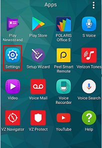 Image of Mobile App Settings Screen