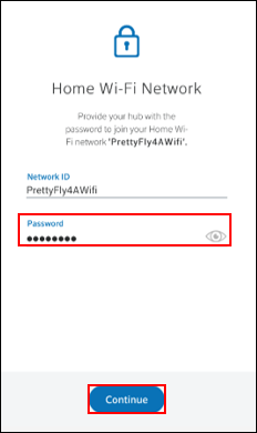 Image of Home Wi-Fi Network screen