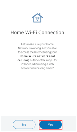 Image of Wi-Fi Connection screen