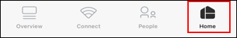 Image of thePanoramic Wifi app Home tab