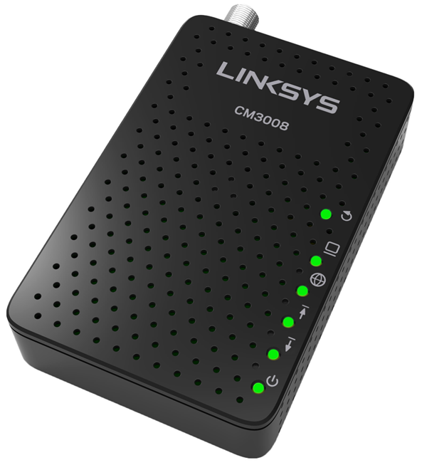 Front View of Linksys CM3008