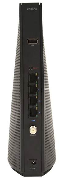 Image of back view of Linksys CG7500