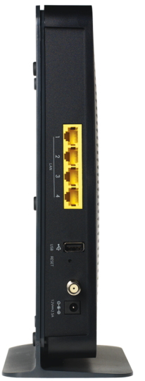 image of back view of the modem