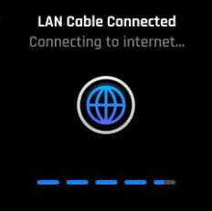 image of LAN Cable Connected display