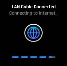 image of LAN Cable Connected display