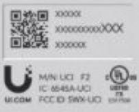image of Modem MAC Address sticker