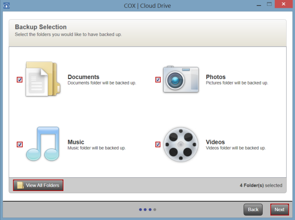 choose folders