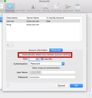 Cox.Net Email Settings For Mac Mail Cox.Net Email Settings For Mac Mail