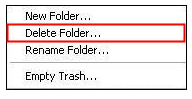 delete option