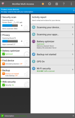 image of Android McAfee Multi Access