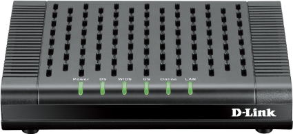 image of front view of modem
