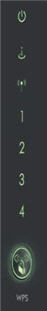 Image of lights on Linksys WRT160N router