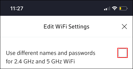 image of the box next to use different names and passwords field