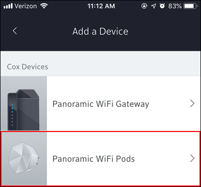 image of tapping panoramic wifi pods