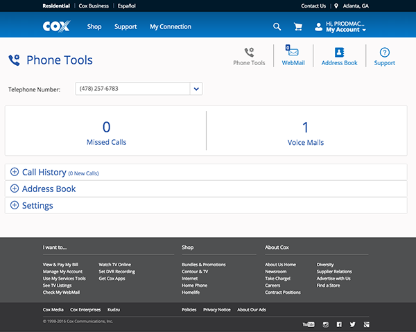 call cox technical support