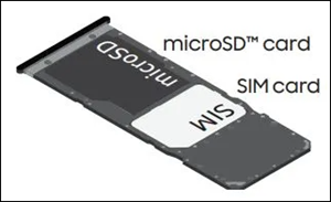 image of sim card tray