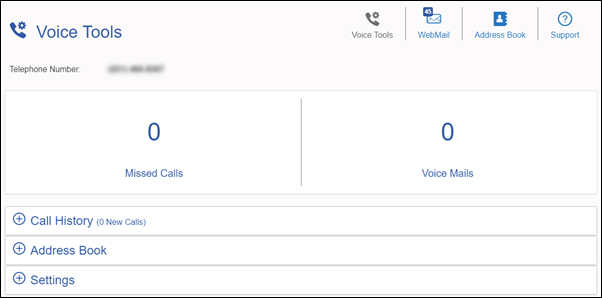 Imagen de la vista principal de escritorio de Voice Tools