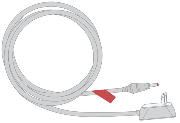 image of coiled power cord