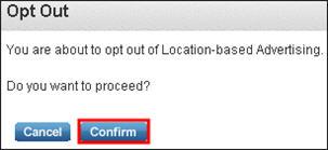 confirm selection