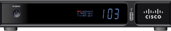 Arris XG1 high definintion DVR receiver front view