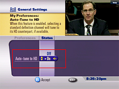 How to set auto tune dvr without