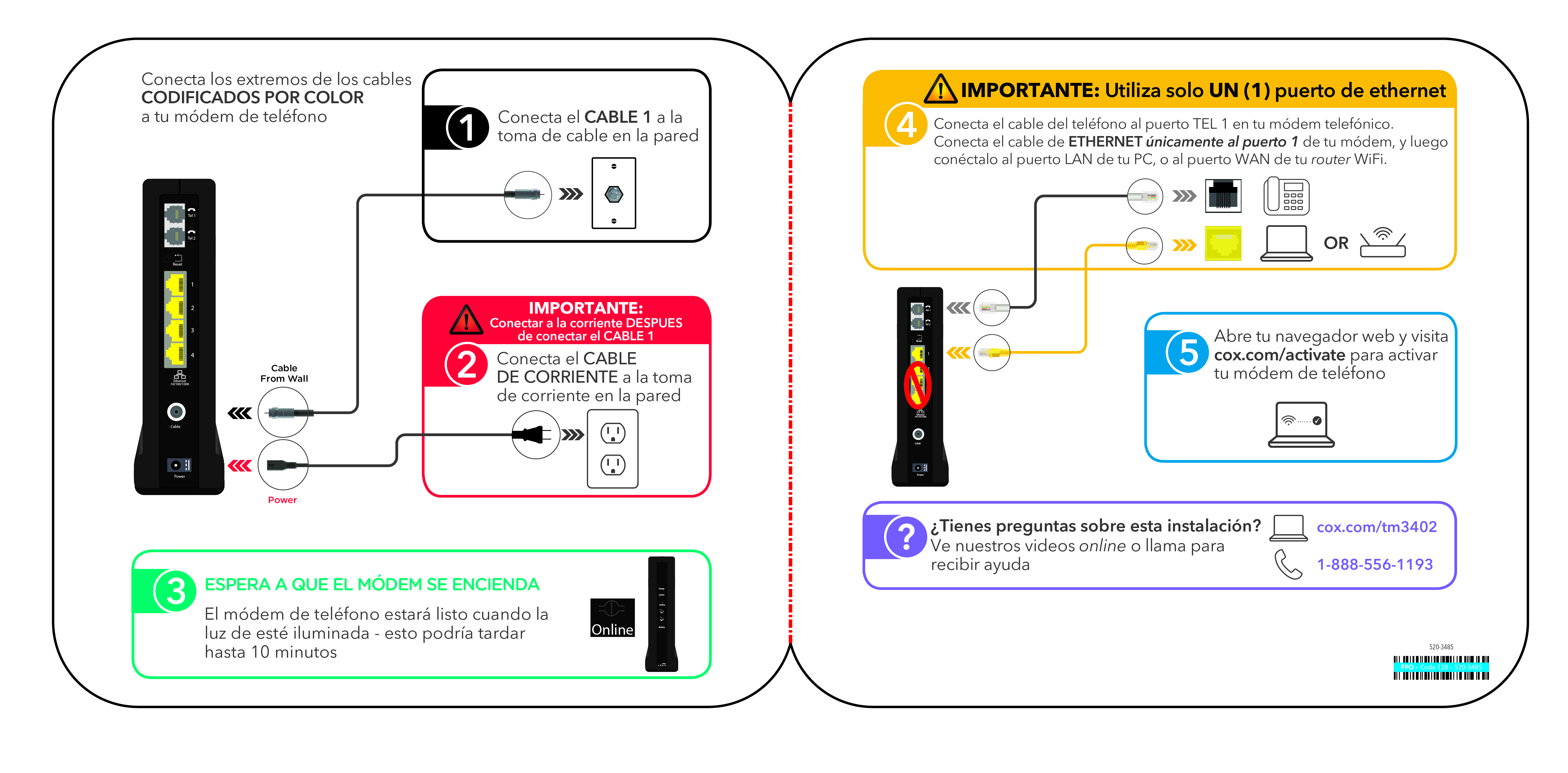 Phone Equipment Self-Install Guides