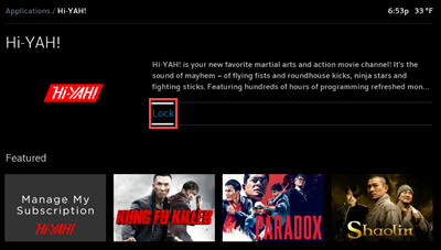 Imagen de desbloqueo de servicio de <i>streaming</i>