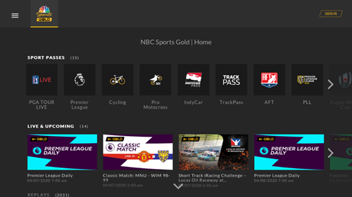 The Contour 2 Nbc Sports Gold App