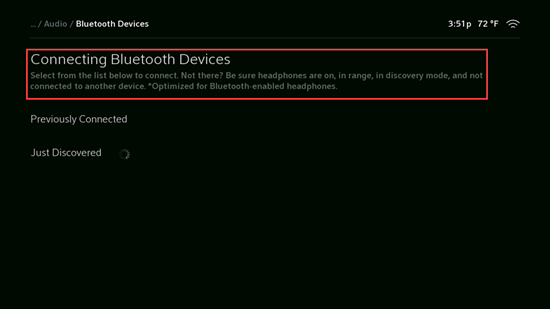 Imagen de conectar equipos por Bluetooth de  la Configuración de Bluetooth.